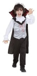 Rubies Costume Vampire pour enfant et fille Gilet avec chemise, pantalon et cape, Comte Dracula, vampires, vampires pour Halloween, carnaval, cosplay et fêtes