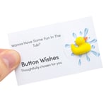 Wanna Have Some Fun in the Tub? | Button Wishes Sew On Token | Cracker Filler