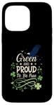 Coque pour iPhone 14 Pro Max Trèfle vert et fier d'être libre – Célébrez la liberté