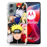 Cokitec Coque Renforcée pour Motorola G24 4G Manga Naruto Team