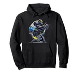 Gorilla on Exercise Bike Gym Fitness Workout Training Pullover Hoodie