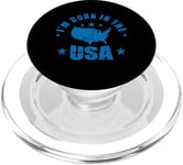 I'm born in the USA America PopSockets PopGrip for MagSafe