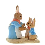 Beatrix Potter Mrs Lapin, Flopsy et Peter figurine, résine, coloré, 5 x 7 x 7 cm