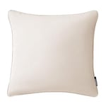 ROOM99 Aura Housse de Coussin décorative - 45 x 45 cm - Aesthétique Moderne - pour Chambre à Coucher, Salon - Crème Claire