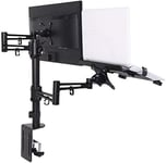 ThingyClub® Adjustable Aluminium Universal Full Motion Desk Mount Arm Stand Bracket (LAPTOP & MONITOR ARM)