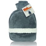 Heated Foot Warmer - Hot Water bottle Foot Muff Snug feet warmer Grey