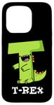 Coque pour iPhone 15 Pro Jeu de mots alphabet amusant T-Rex