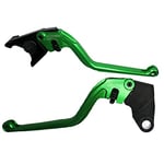 ACCOSSATO Paire de leviers verts pour Kawasaki Zx6r / Zx636 R / Zx6 RR de 2000 à 2004 (CC 600)