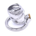 Luckly77 Men's Stainless Steel Rooster Cage Metal Chastity Dark Lock Short Breathable Toy, Three Size Choices, Magic Family Game (Size : 50mm)
