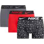 Nike Trunk 3pk sous-vêtement, Blk Air Max Print/Uni Red/DRK Gry, XL Homme