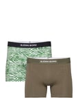 Björn Borg Premium Cotton Stretch Boxer 2P Khaki Green