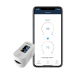 Fingertip2 pulsoksymeter | med Bluetooth tilkobling til mobil APP