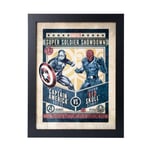 Marvel - Captain America Vs Crane Rouge - Collector Print '30x40cm