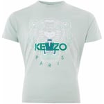 T-shirt Kenzo  T-SHIRT Homme Tigre vert pale