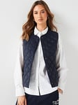 Tommy Hilfiger Down Quilted Liner Gilet - Navy, Navy, Size M = Uk 10, Women