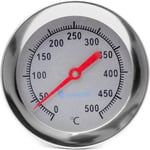 IC Termometer för vedugn / pizzaugn / stenugn / 400 °C / 30 cm Analog, bimetallisk.