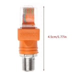 F Hona till Rj45 hane koaxial fatkopplingsadapter Rj45 till Rf-kontaktomvandlare