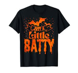 Cute and Creepy Halloween Just a little Batty Witch Lover T-Shirt