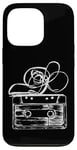 Coque pour iPhone 13 Pro Love Retro Mixtape 80's Blank Cassette Tape Shirt Cadeaux