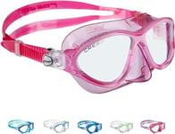 Cressi Kids Moon Snorkeling Mask, Pink/White, 5-10 Years