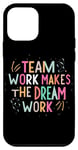 Coque pour iPhone 12 mini Le travail d'équipe fait le travail de rêve, citation de sport de motivation