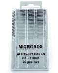 Vallejo Microbox Boresett med 20 Bor (0,3mm til 1,6mm)