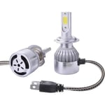 AF06867-XCSOURCE 2pcs Ampoule Halogène H7 Phare Voiture LED 10000Lm 55W Ventilateur de Refroidissement 6000K Blanc LD974