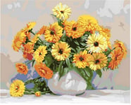 LSDAMN DIY 5D Diamond Painting DIY Yellow Flower in Bottle Wall Diamond Embroidery 5D Deer Stitch Diamond 40X50 cm Frameless