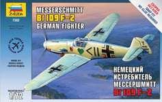 1:72 Zvezda Messerschmitt Bf-109 F2 Kit Z7302 Modellino