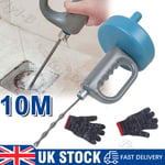 Drain Unblocker Tool Hair Remover Sink Snake Drain Auger Pipe Plumber Cleaner