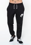 Nike Air Mens Fleece Joggers in Black Cotton - Size Medium