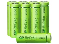 Gp Gprck210aa086c4 Genopladeligt Aa-Batteri Nimh 2100 Mah 1.2 V 8 Stk