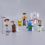 2024 Toy Story 7PCS Action Figure Toys Woody Jessie Buzz Lightyear Forky Pig Bea