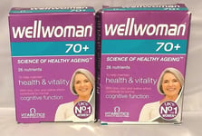 2 X Vitabiotics Wellwoman 70+ Vitamins - 60 Tablets TOTAL