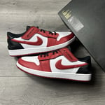 Nike Air Jordan 1 Low Flyease ‘White / Gym Red / Black’ - Size UK 14 / EU 49.5