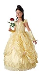 Rubies- Disney Princess Belle Déguisement pour Enfant Bella, édition limitée, Filles, 630613-M, Or, M (5-6 años)