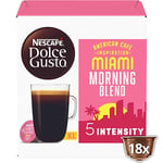 NESCAFÉ Dolce Gusto Miami Morning Blend , Unflavoured ,18 capsules , 3 Packs , 54 Cups