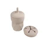 Najell Mugg med Sugrör & Snacklock Dune Beige