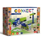 Connect- Truck/Construction Zone Trefl Ensemble 3en1 Camion/Chantier de construction-281 Pièces : 276 Figurine 5 Bricks, Jouet Créatif pour Adultes et Enfants à partir de 5 Ans, 61977, Multicolour