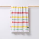 United Colors of Benetton Hamman 80x165cm 350gsm 100% Cotton Pink/Yellow Casa Benetton, Green/Grey, Single