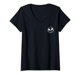 Disney The Nightmare Before Christmas Jack Scribble Pocket T-Shirt avec Col en V