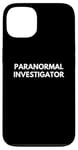 Coque pour iPhone 13 Enquêteur paranormal de chasse aux fantômes d'Halloween