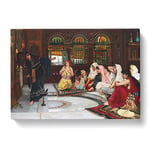 John William Waterhouse Consulting the Oracle Classic Painting Canvas Wall Art Print Ready to Hang, Framed Picture for Living Room Bedroom Home Office Décor, 60x40 cm (24x16 Inch)