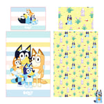 BLUEY 'FAMILY' Single Panel Duvet Set Featuring Bluey and Family