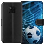 Huawei Mate 20 Pro Sort Lommebokdeksel Fotboll