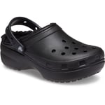 Crocs Womens Classic Platform Lined Clog - Brown material_Synthetic - Size UK 6