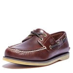 Timberland Men's Classic 2 Eye Boat Shoes, Rootbeer Smooth, 7.5 UK