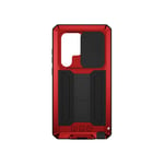 Metal Shockproof  Case for  Galaxy S24 Ultra Red T3K24325