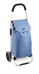 Tescoma 906180.30 Chariot de Courses, Métal/Tissu synthétique, Bleu, 45x11,2x50,4 cm