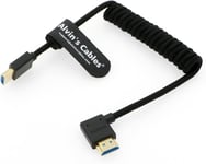 Ultra Hd 8K Hdmi 2.1 Tressé Câble Spiralé Hdmi Pour Atomos Ninja V, Portkeys Bm5, Pour Moniteur Feelworld, Pour Canon C300, Z Cam E2, Pour Sony Fs5|Fs7|A7S3 Appareils Photo Droit À